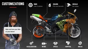 Racing Fever Moto Mod APK (Unlimited Money) v1.7.0 3